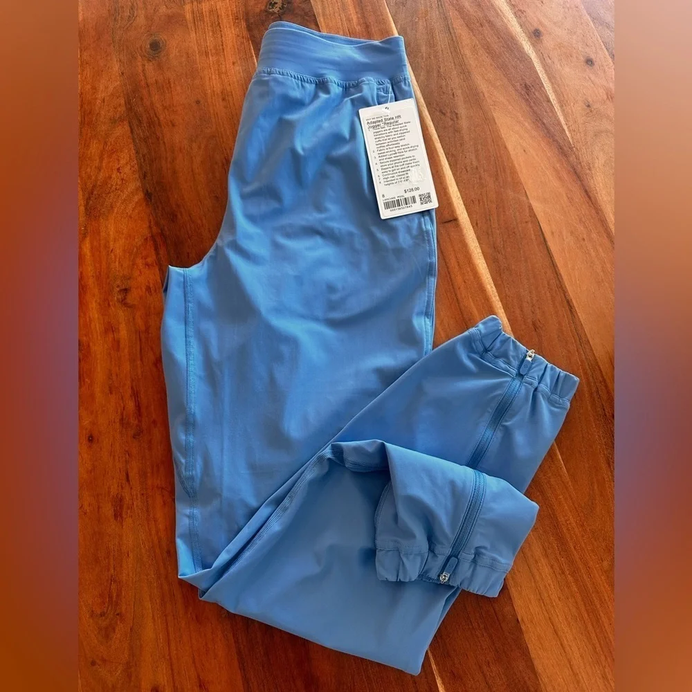 Lululemon Athletica Adapted State HR Pool Blue Joggers NWT